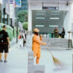 janitor cleaning